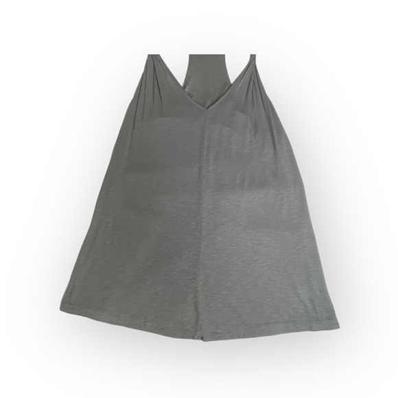 new AG Jeans Adriano Goldschmied 𖦹 Twisted Strap Trapeze Tank 𖦹 Gunmetal 𖦹 M - Picture 5 of 16